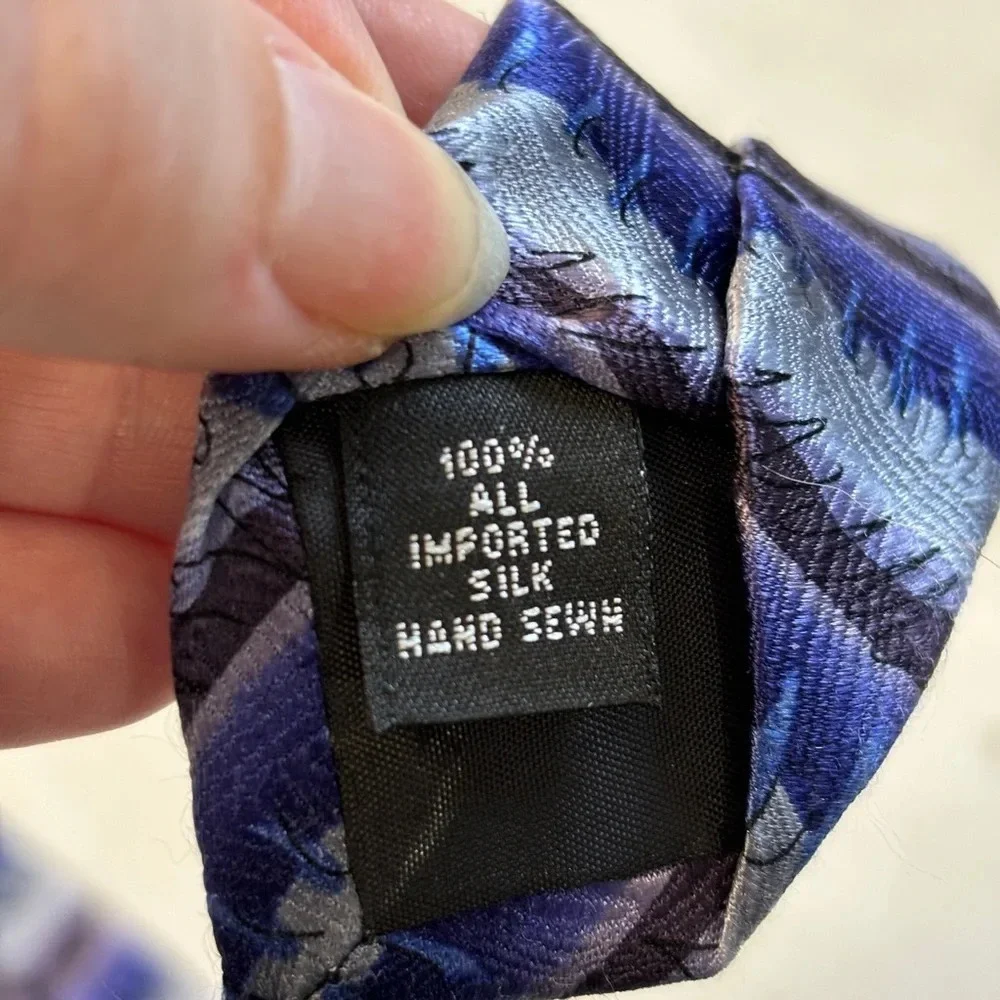 NWT Jerry Garcia Art Wear tie Silk‎ purple stripe